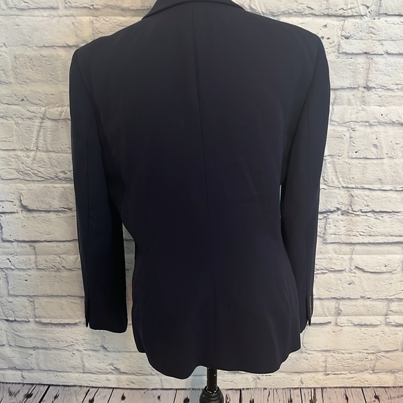 Vintage Ralph Ralph Lauren Blazer Navy Blue 100% Wool Size 8 1990’s - Picture 7 of 12